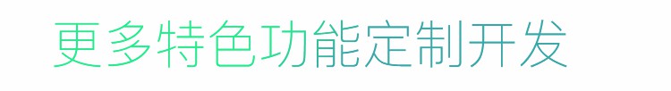更多特色功能定制开发